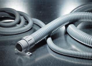 Flexiguard NS Protective Hoses Flexiguard is a highly flexible protective hose made of a high-grade PVC and a plastic coated spring steel wire. It offers good mechanical protection and fulfils IP 68.