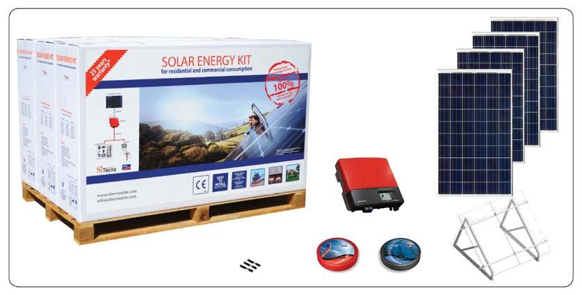 SOLAR ENERGY KIT MODEL: SISMA-CS3500 Introduction: SITECNO solar energy kit is on-grid PV system, a complete solution which generates electrical energy for self-consumption and feed surplus energy in