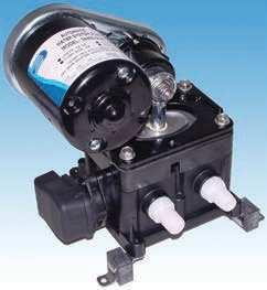59 PAR 36800 Water Pressure Pump This well-established and service-proven pump will serve up to four outlets simultaneously and generously. 3.3 GPM (12.
