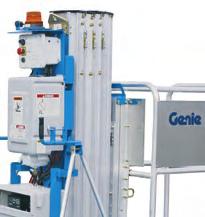 STaBiliTy and reliability Genie IWP Super Series lifts can be easily moved around your worksite and set up
