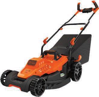 PUSH MOWERS 22 18" ELECTRIC PUSH MOWER 12A electric motor 17" deck with rear bag discharge 7" front and 8" rear wheels Single-lever height adjustment Folding handles 760983 21" HIGH