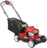 PUSH MOWERS 24 21" SELF-PROPELLED GAS PUSH MOWER 159cc Troy-Bilt OHV engine FWD variable speed 8" front and 11" rear wheels Dual-lever height adjustment 741712 21" SELF-PROPELLED GAS PUSH MOWER