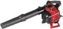 746651 GAS BACKPACK BLOWER 27cc, 2-cycle engine 145 mph air speed/445 CFM Variable speed with cruise control Weighs 13 lb.