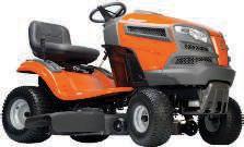 20" rear wheels Mows in reverse 16" turning radius High-back seat 768078 Not available in CA.