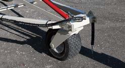 The drive belts are engaged via a newly designed lever accessible from the auger and engine control location.