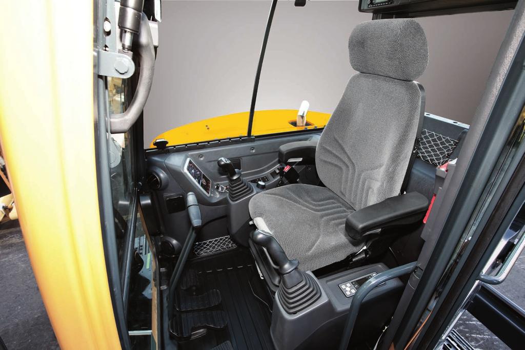 Preference The powerful and sophisticated R80CR-9 provides the operator with a large, comfortable operating environment and an ergonomically designed suspension seat with arm