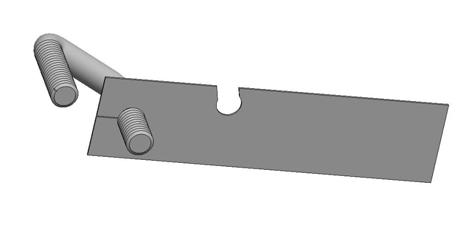 (d) Holding plastic retaining clip, guide the U-bolt through the upper front mounting bracket holes (Fig. 3-3).