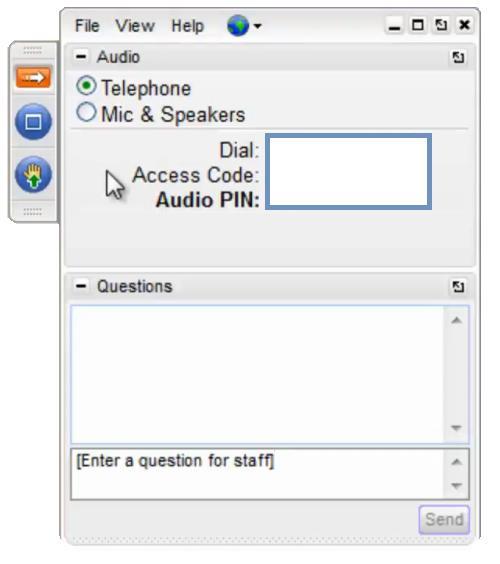 Housekeeping All audience members are muted by default. Please click on the Audio selection to choose either Telephone or Mic & Speakers for your audio connection.