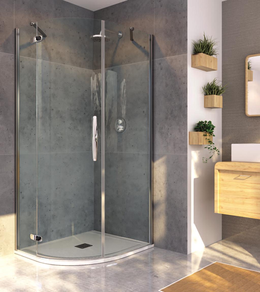 HINGED QUADRANT A hallmark of elegance, the ORO Hinged Quadrant will add a touch of class to your bathroom.