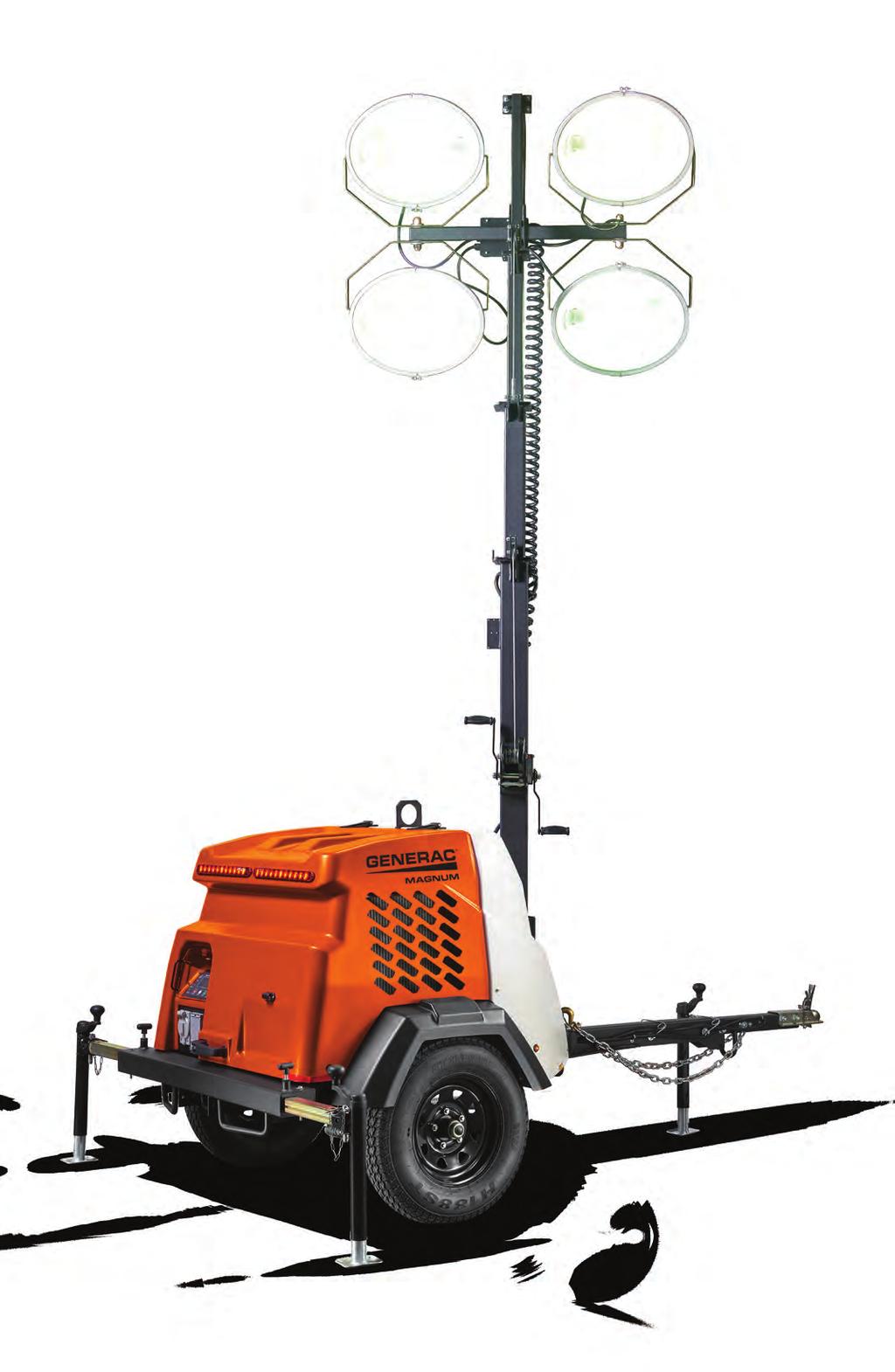 GENERAC LEDs VERTICAL MAST for quicker, easier deployment and more