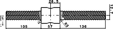 4 Drawing of coupler screw (top view) II.