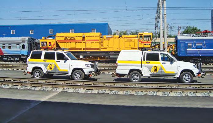 of the mobile repair crew and necessary tools to the problem site. Road-rail cars were designed by TVEMA to cope with these tasks.