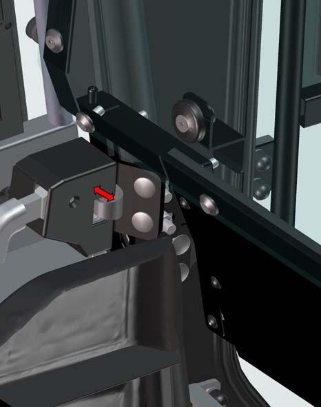 Note: a longer striker bolt/latch pin has been supplied in case other adjustments are not enough options. Note: the door latch is a rotary type with two positions to close.
