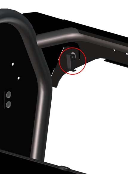 washers, and nuts shown on page 11. 2.3 Fasten the original nuts and washers firmly (shown in the gray circles in the photo). 2.4 Align the rear upper ledge onto the brackets on the roll cage.