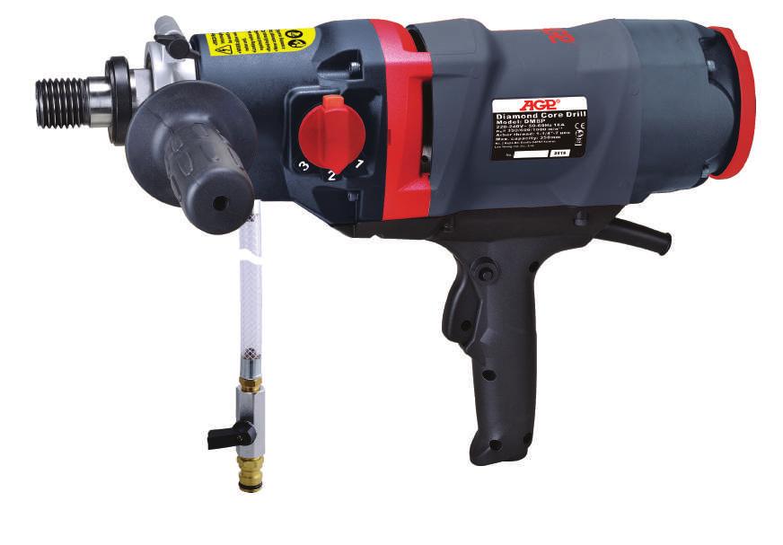 DM8P WET DIAMOND CORE DRILL MOTOR Heavy duty 3 speed 2500W drilling machines with magnesium construction for drilling up to 202mm.