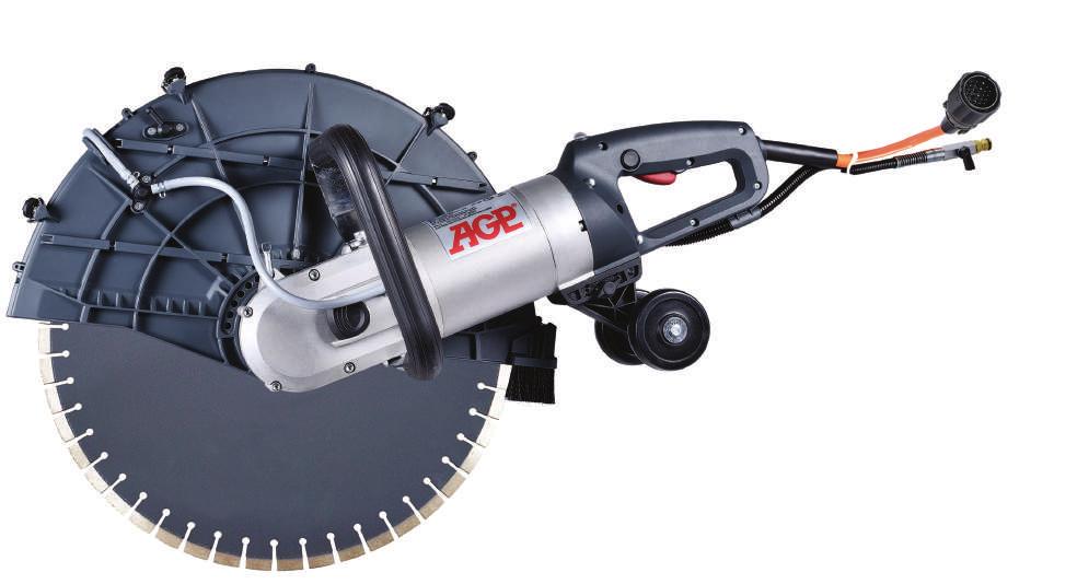 C18 HIGH FREQUENCY CONCRETE SAW & P8K CONVERTER 450mm (18") wet diamond saw with 6500W high frequency permanent magnet synchronous motor for up to 175mm depth of cut. Flush cut capability.