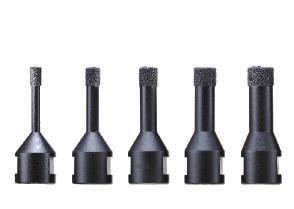 Tile Diamond Core Bits Optional Accessories Dry or Wet drilling of extremely hard