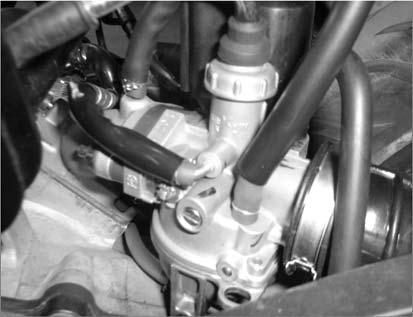 CARBURETOR IDLE SPEED The engine must be warm for accurate idle speed inspection and adjustment. Remove the inspection cover. Warm up the engine before this operation.