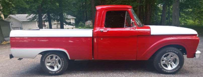 1965 Ford F 100 truck, runs and drives great!