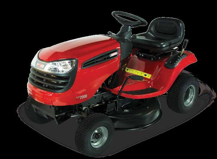 LAWN Ideal for lawns up to half an acre. Craftsman makes lawn upkeep fast and easy, while still getting a precise cut. ENGINE BRAND 98633 SERIES LT2000 MODEL 98633 ENGINE HP* 17.