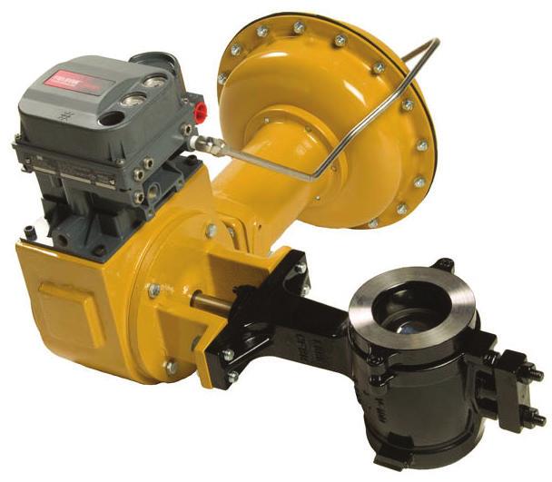 This design allows for both throttling control and on/off service used in conjunction with a variety of actuators.