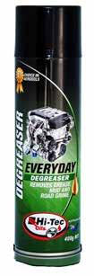 AEROSOLS SPECIALTY PRODUCTS MECHANICS DEGREASER Hi-Tec Mechanics Degreaser is a rapid action solvent based aerosol grease remover specially formulated for motor mechanics, trades people and consumers