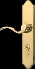 using a supplied security key card Concealed, tamper-proof deadbolts