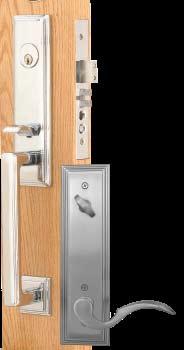 Keyed Exterior Knob with Interior Lever #20