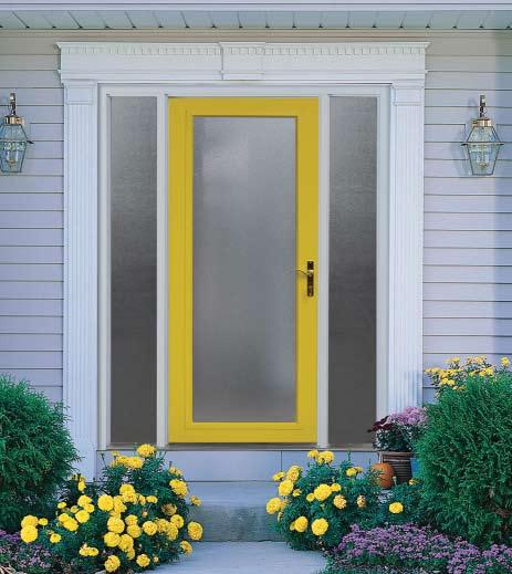 Painted to match the door our flush trim gives the appearance of a trim free door.