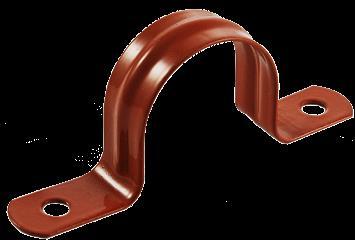 29 #45C 2-Hole Pipe Strap - Epoxy Copper-Gard Finishes Materials Copper-Gard Epoxy c/w Copper Plated Nails Carbon Steel Approvals Complies with MSS SP-58 and SP-69 (Type 26).