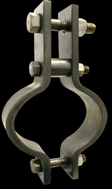 37 #33H 3-Bolt Pipe Clamp Heavy Finishes Materials Approvals Bare Metal, Zinc Plated, Hot Dipped Galvanized Carbon Steel, Stainless Steel 304SS & 316SS Complies with MSS SP-58 and SP-69 (Type 3).