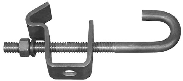 57 ADJUSTABLE ROD BEAM CLAMP #159 3/8" through 5/8" rod size Carbon Steel Bare Metal Complies with MSS SP-58 and MSS SP-69 (Type 27) Designed to be used in the suspension of a hanger rod from an I