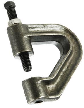 60 #404 Purlin Clamp Finish: Bare Metal, Zinc Plated Material: Malleable Iron* c/w hardened steel cup point set screw Approvals: Complies with MSS SP-58 and SP-69 (Type 23) : Designed for use with