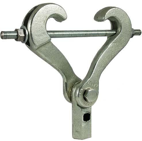 64 MALLEABLE BEAM CLAMP #410 (order extension piece seperately Fig# 411) Flange Width of 2 3/8" through 7" Malleable Iron Jaw, Carbon Steel Hardware Bare Metal Complies with MSS SP-58 and MSS SP-69