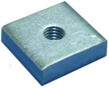 # 81 Concrete Insert SIZE A WEIGHT EACH (Lbs.) MAX. REC. LOAD Insert (Fig# 81) Nut (Fig# 81N) (Lbs.) 3/8-16 0.61 0.12 610 1/2-13 0.61 0.12 800 # 81N Insert Nut 5/8-11 0.61 0.10 800 3/4-10 0.