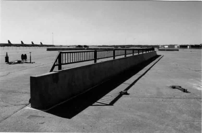 13 The sixth pedestrian/bicycle railing, the Minnesota Combination Traffic/Bicycle Rail, as shown in Figure 8, was designed for use with the standard New Jersey safety shape bridge rail [13].