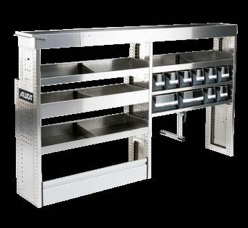 mat 1 x Shelf trough, high, with shelf bin separators 3 x Shelf trough, low, with shelf bin separators 1 shelf