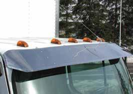 SEVERE DUTY, FLD-112, FLD-120, M2 BUSINESS CLASS BUG DEFLECTORS Helps protect the hood and windshield from rocks and road debris.