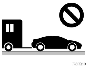 NOTICE Do not tow your vehicle from the rear. This may cause serious damage to your vehicle. Trailer towing Your vehicle is designed primarily as a passenger carrying vehicle.