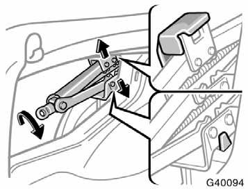 This prevents the jack from flying forward during a collision or sudden braking.