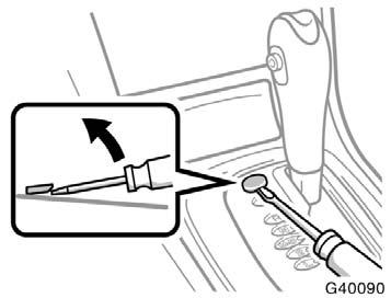 If you cannot shift automatic transmission selector lever Use extreme caution when towing vehicles.