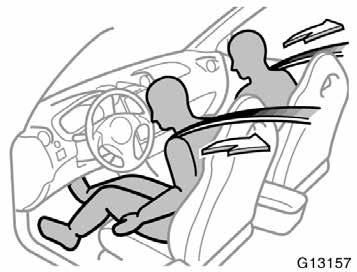 Front seat belt pretensioners After inserting the tab, make sure the tab and buckle are locked and that the seat belt extender is not twisted. Do not insert coins, clips, etc.