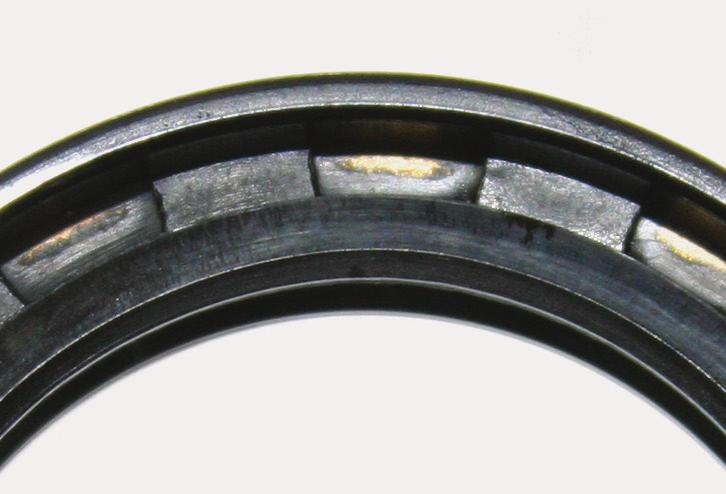 HARDENED SEALING LIP SURFACE Check the operating temperature. Excessive temperatures can cause the seal lip to harden. Check for inadequate lubrication or incompatibility with the sealed fluid.