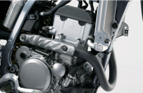 KEY FEATURES 398cc, 4-stroke, liquid-cooled, DOHC, 4-valve engine produces broad, tractable
