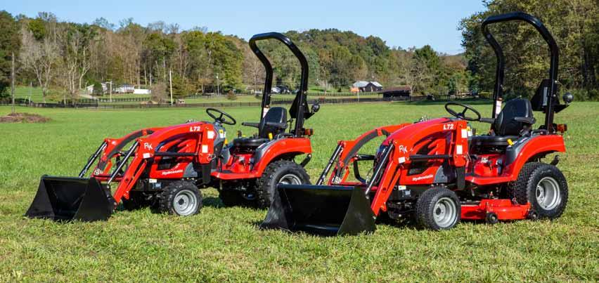 L72 The RK19H Sub-Compact series tractor packs plenty of power in a small package.