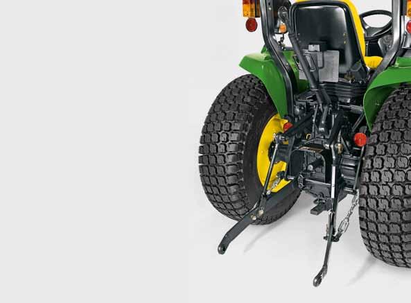 Standard 4-Wheel Drive Engages on-the-go when the tractor is not under load for maximum traction.