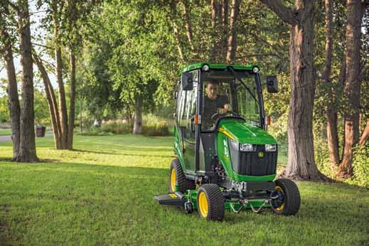 32 Special Features Optional Features AutoConnect Mowing Decks This John Deere exclusive Auto Connect Mowing Deck attaches in seconds, saving you time and hassle every time you mow.