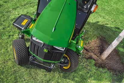 1R Series 7 The new 1026R offers more stability, ride comfort and attachability than ever, and is easier to park and store.