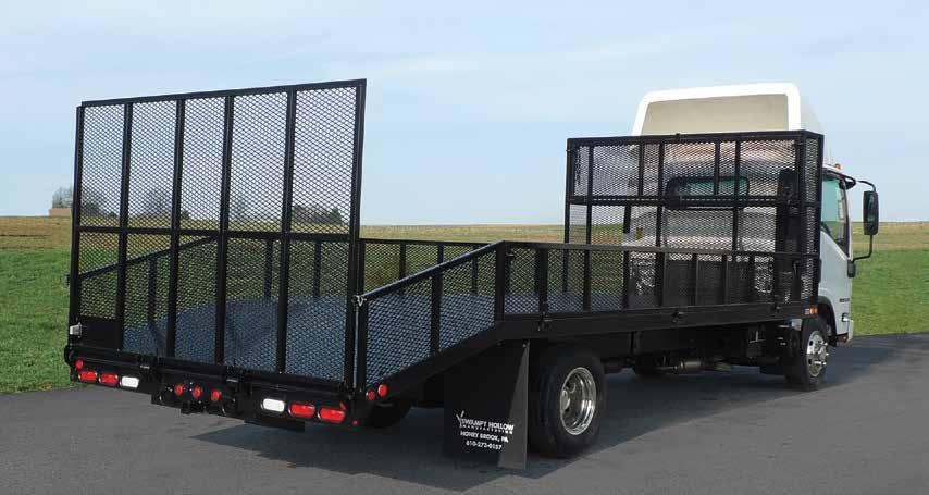LBO-2000 BEAVER TAIL LANDSCAPE BODIES The landscaper s rugged beaver tail and fold-down ramp let you drive equipment on and off your landscape truck SHOWN EQUIPPED WITH 20'