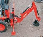 Used in combination with a LEWIS Loader, there is no need for any additional tractor chassis brackets as the loader itself contains all the features required to mount the backhoe.